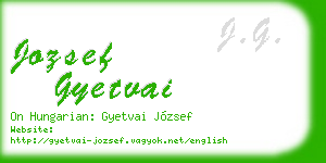jozsef gyetvai business card